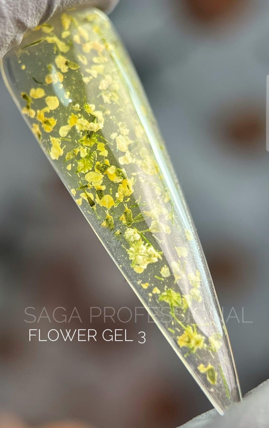 FLOWER GEL ,Saga ,Gel con  flores