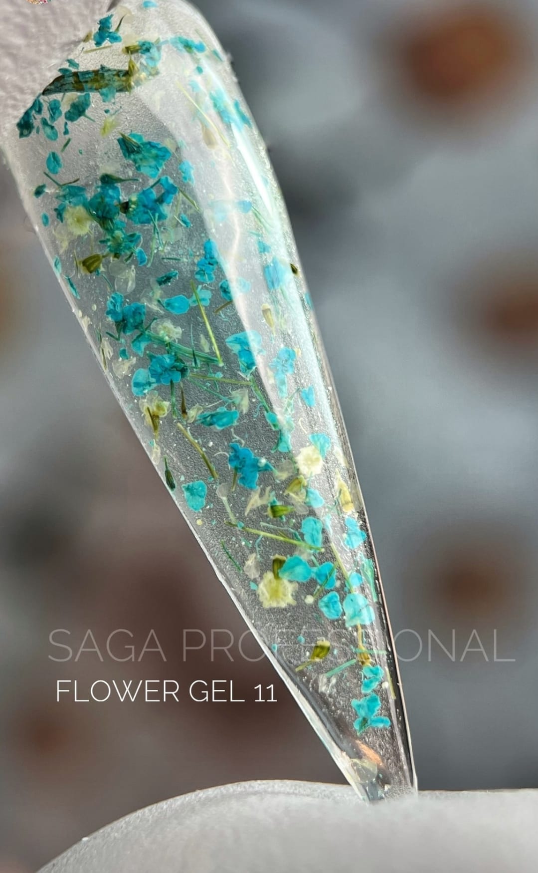 FLOWER GEL ,Saga ,Gel con  flores