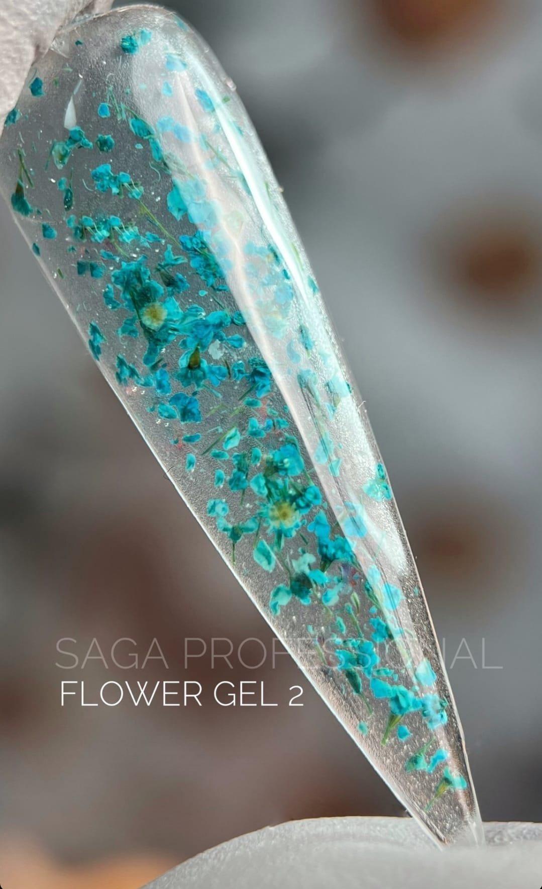 FLOWER GEL ,Saga ,Gel con  flores