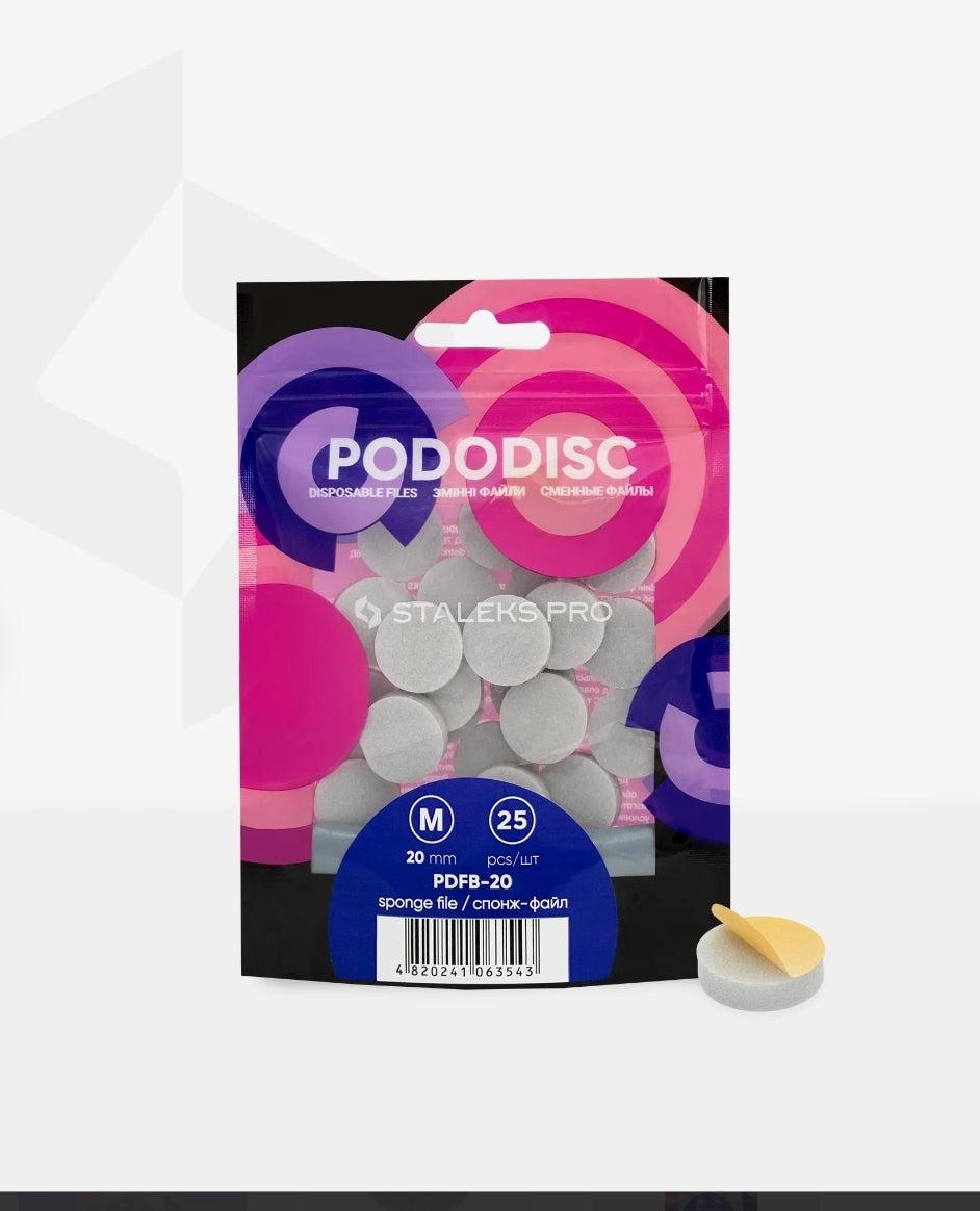 Limas-Esponjas Desechables Para El Disco De Pedicura PODODISC STALEKS PRO M (25 Uds.)Staleks, carmencitanails